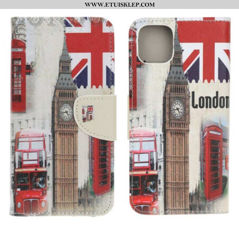 Etui Folio do iPhone 13 Mini Życie W Londynie